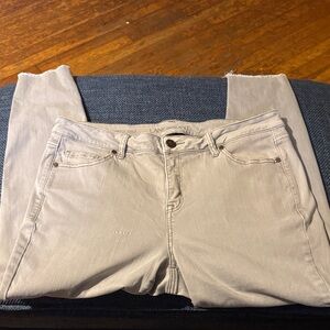 Lane Bryant Women's Light Gray Skinny Jeans